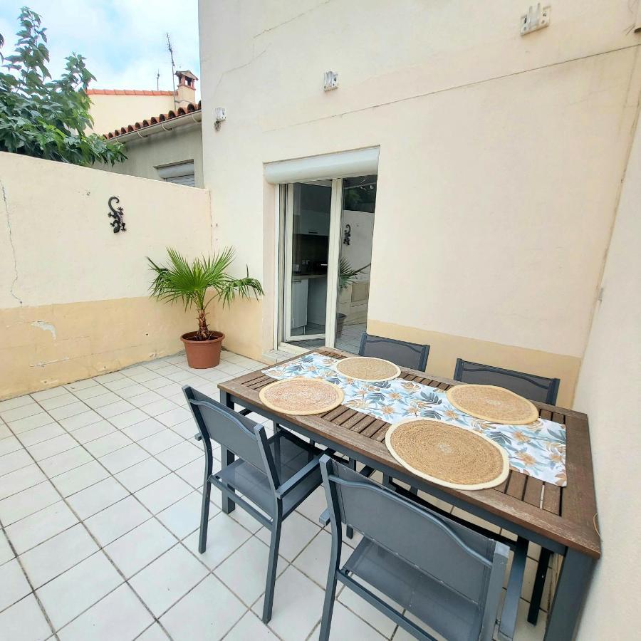 Bel Appartement Avec Jardin De 30M2 , Climatise Avec Parking Et Arrivee Autonome Cabestany Kültér fotó
